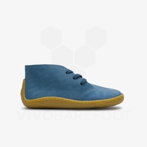 Vivobarefoot Gobi Addis Juniors シューズ キッズ インディゴブルー | JP431XG