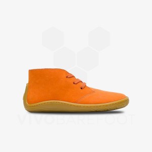 Vivobarefoot Gobi Addis Juniors シューズ キッズ オレンジ | JP432WH