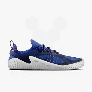 Vivobarefoot Motus Strength トレーニングシューズ メンズ 青 ネイビー オレンジ | JP087DO