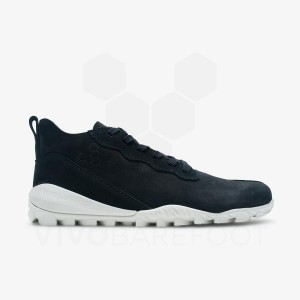 Vivobarefoot Novus ミッドカット ハイキングシューズ メンズ 黒曜石 | JP038AS