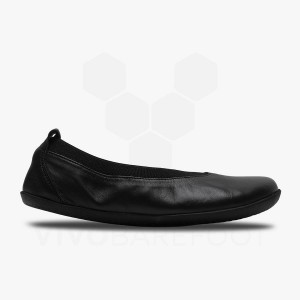 Vivobarefoot Opanka Ballerina ライフスタイルシューズ レディース 黒曜石 | JP317HT