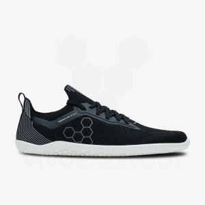 Vivobarefoot Primus Lite Knit トレーニングシューズ メンズ 黒曜石 | JP094WH