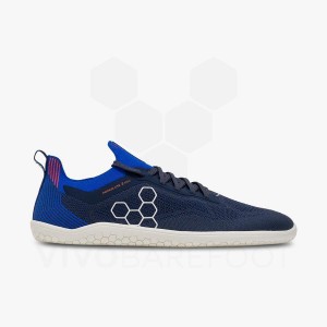 Vivobarefoot Primus Lite Knit トレーニングシューズ メンズ ネイビー | JP095VJ