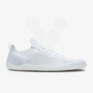 Vivobarefoot Primus Lite Knit トレーニングシューズ メンズ 白 | JP096UK