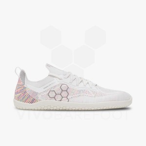 Vivobarefoot Primus Lite Knit トレーニングシューズ メンズ 白 | JP099RX