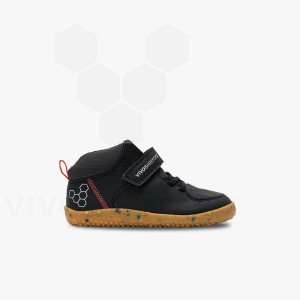 Vivobarefoot Primus Ludo Hi シューズ キッズ 黒曜石 | JP410SZ