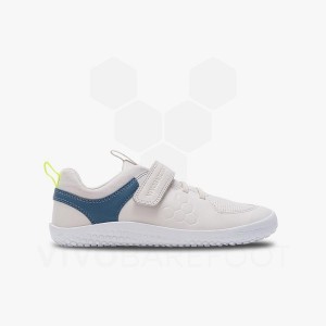 Vivobarefoot Primus Ludo Juniors シューズ キッズ 白 | JP360QC