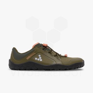 Vivobarefoot Primus トレイル III All Weather FG ハイキングシューズ レディース 暗オリーブ | JP177RX