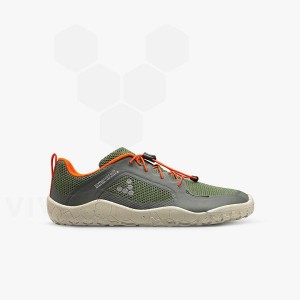 Vivobarefoot Primus トレイル II FG Juniors シューズ キッズ 緑 | JP414OB