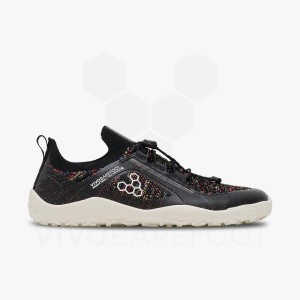 Vivobarefoot Primus トレイル Knit FG ハイキングシューズ レディース 黒 | JP184KW