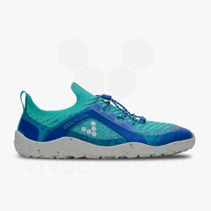 Vivobarefoot Primus トレイル Knit FG トレイルランニングシューズ レディース 青 | JP240GY