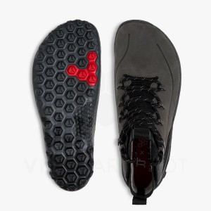 Vivobarefoot Tracker Decon FG2 JJF ハイキングシューズ レディース 黒曜石 暗グレー | JP190EI