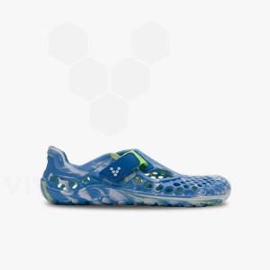 Vivobarefoot Ultra Bloom Juniors シューズ キッズ 青 ライトターコイズ | JP395HT